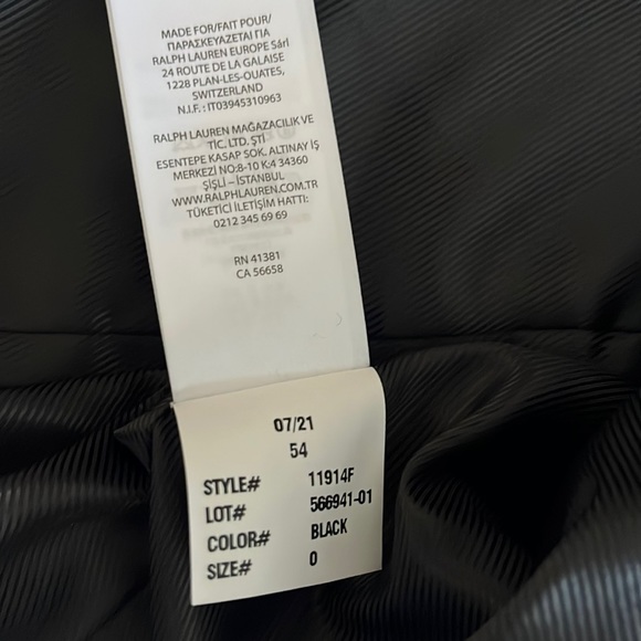 NWT: Polo Ralph Lauren women’s coat 56% wool, 36% polyester, 8% others fibers - Picture 4 of 16